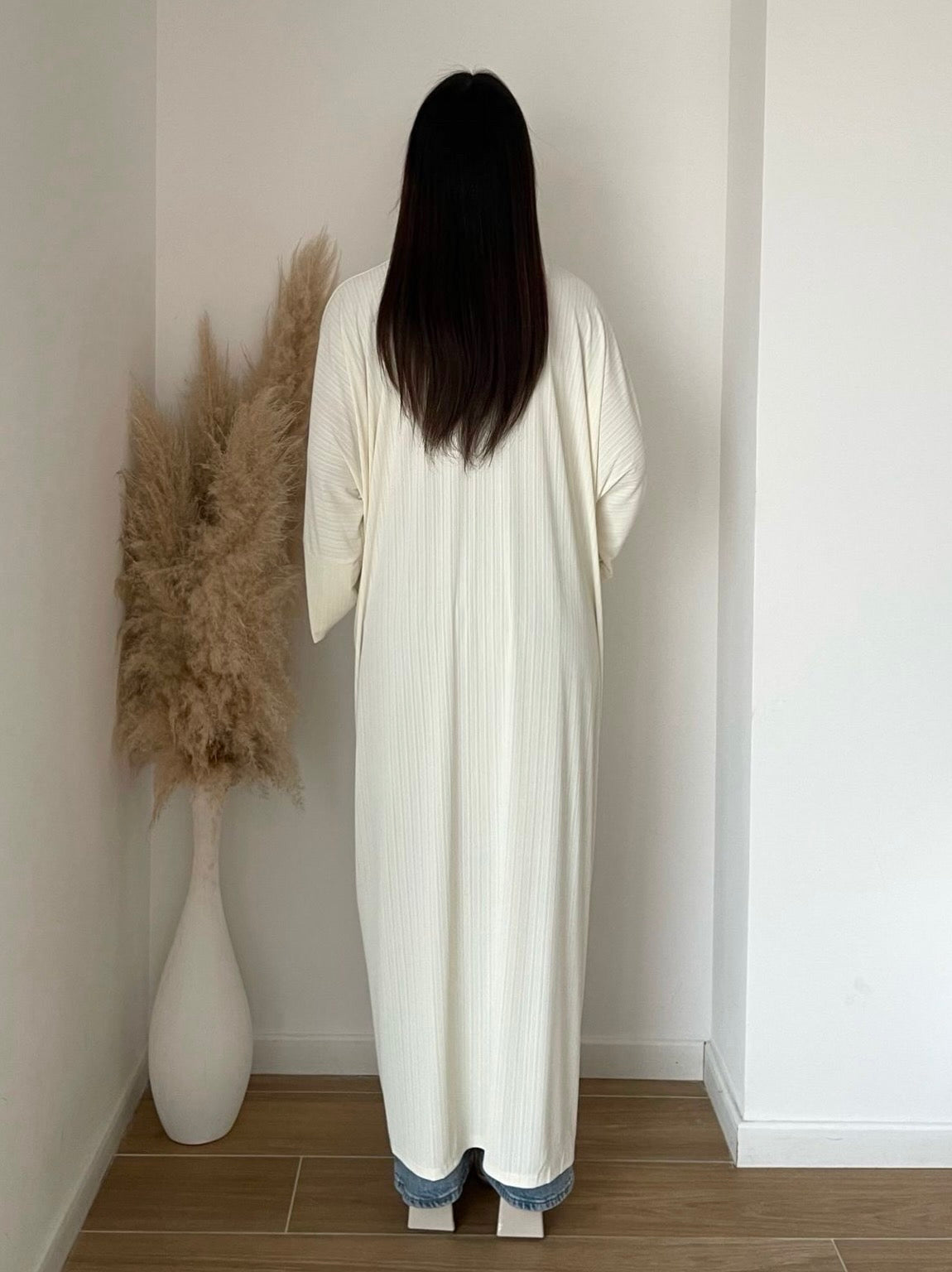 GILET LONG BLANC