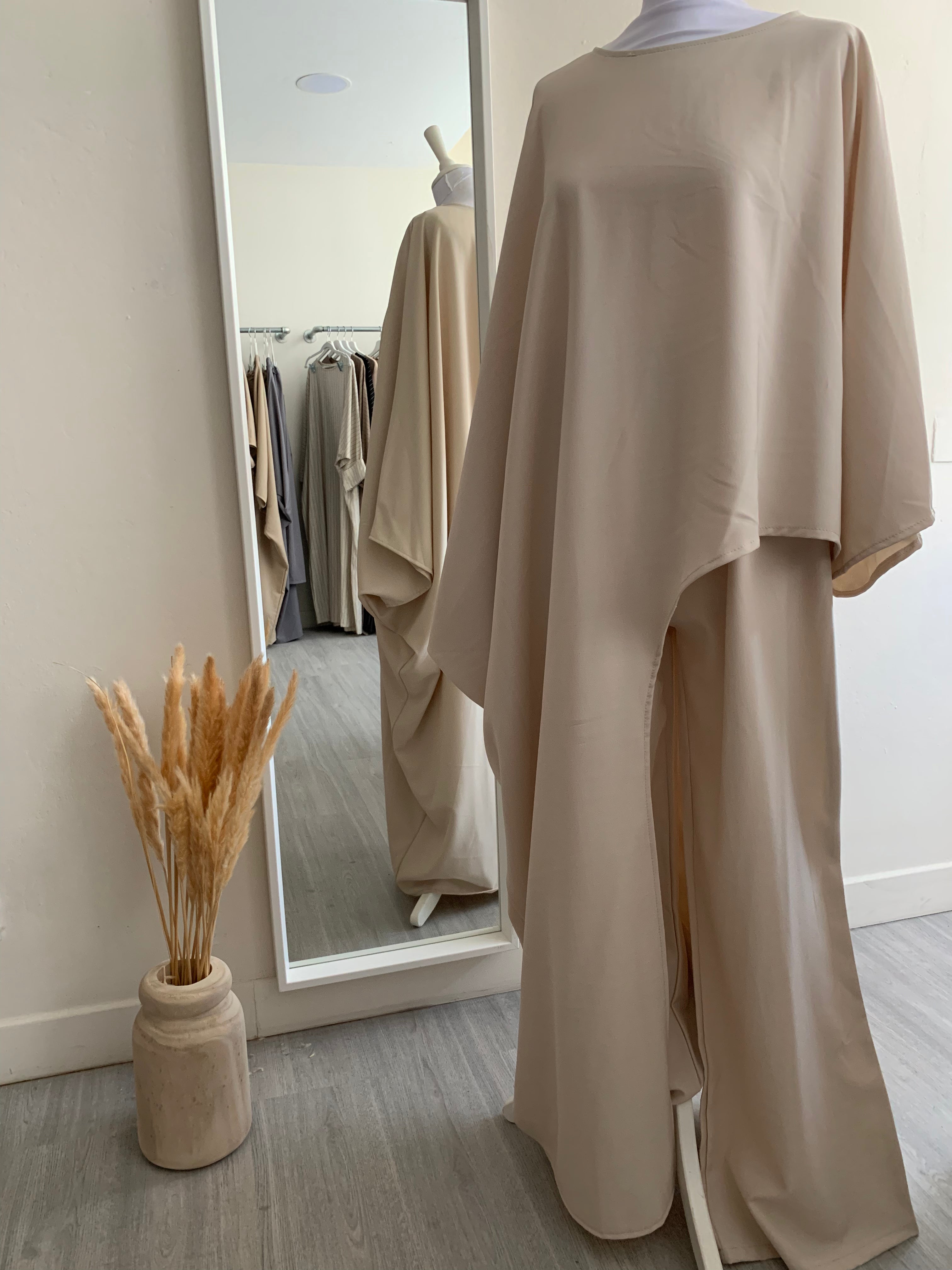 ENSEMBLE BEIGE CLAIR OVERSIZE "NOUR"