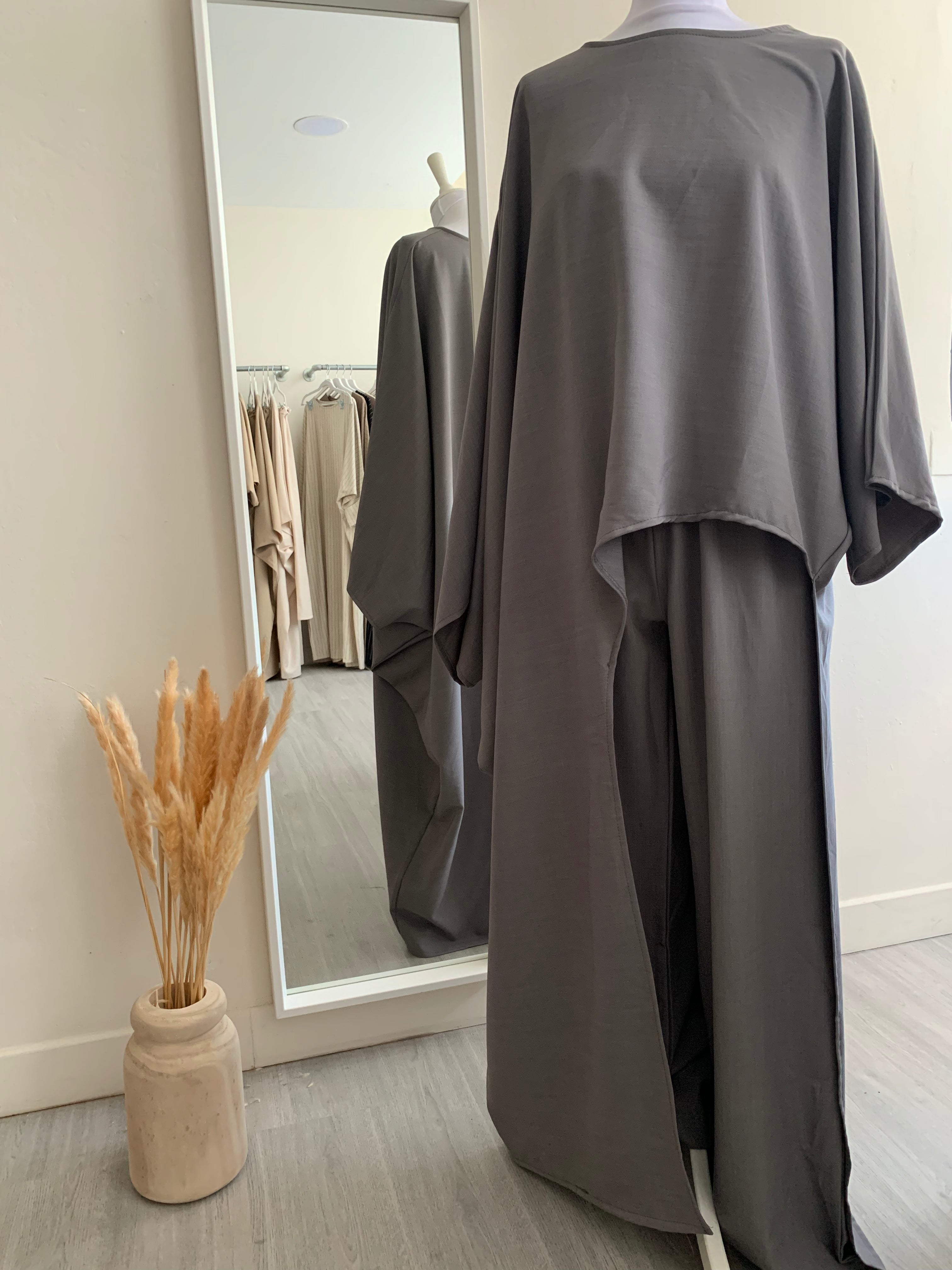 ENSEMBLE GRIS OVERSIZE "NOUR"
