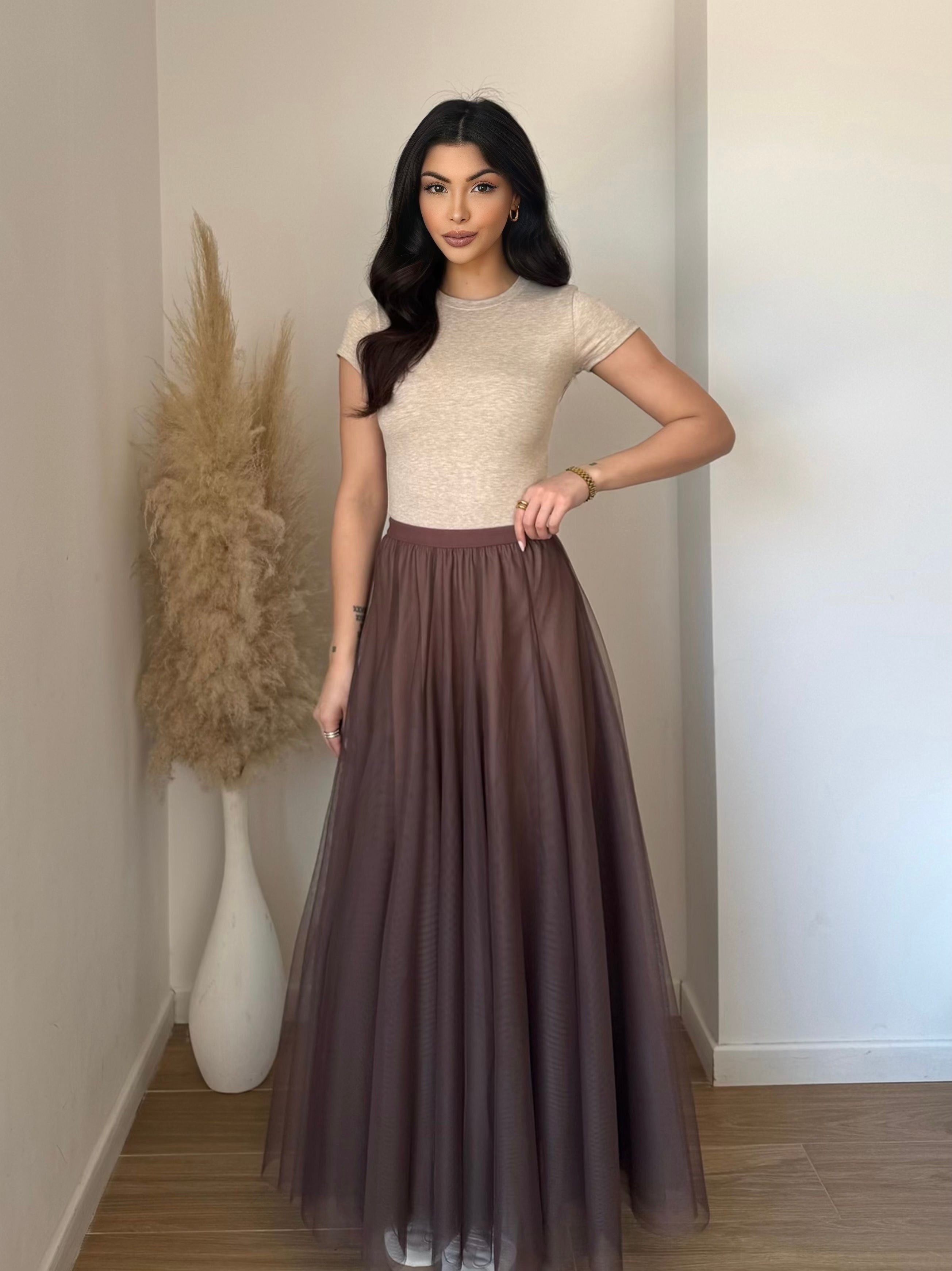 JUPE LONGUE EN TULLE