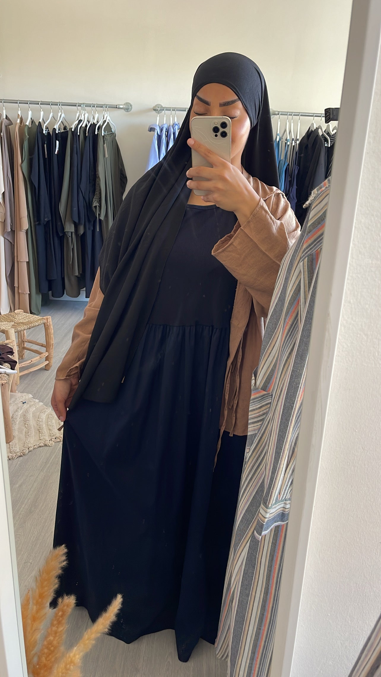 ROBE BI-MATIERE BLEUE MARINE