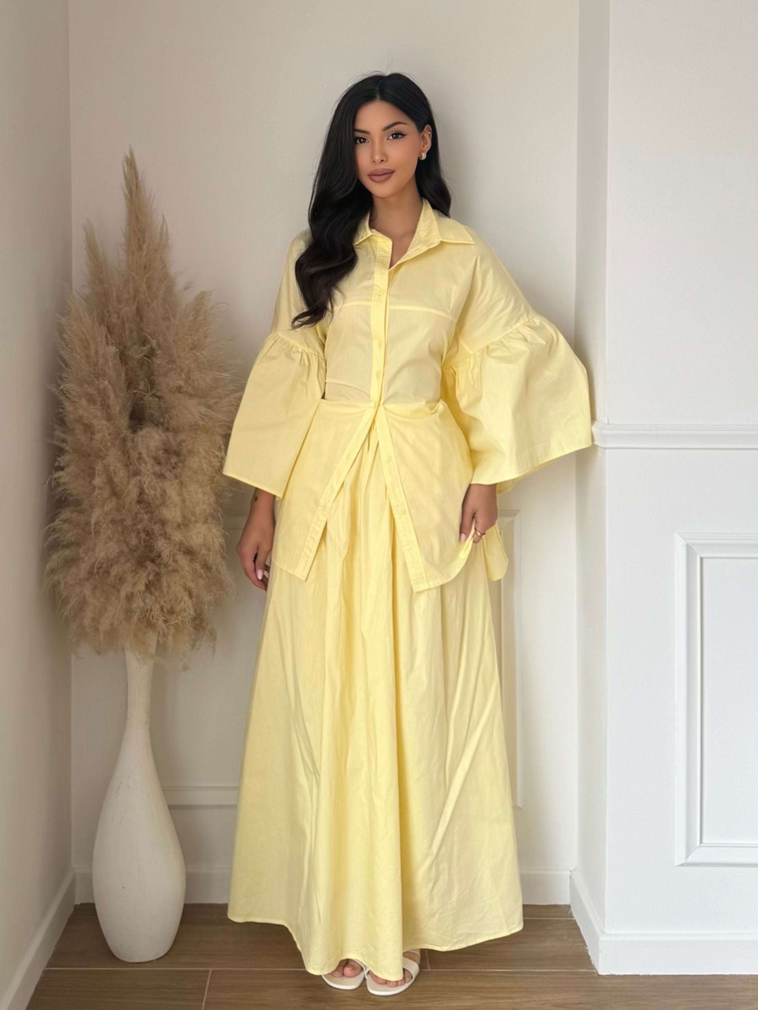 JUPE LONGUE JAUNE