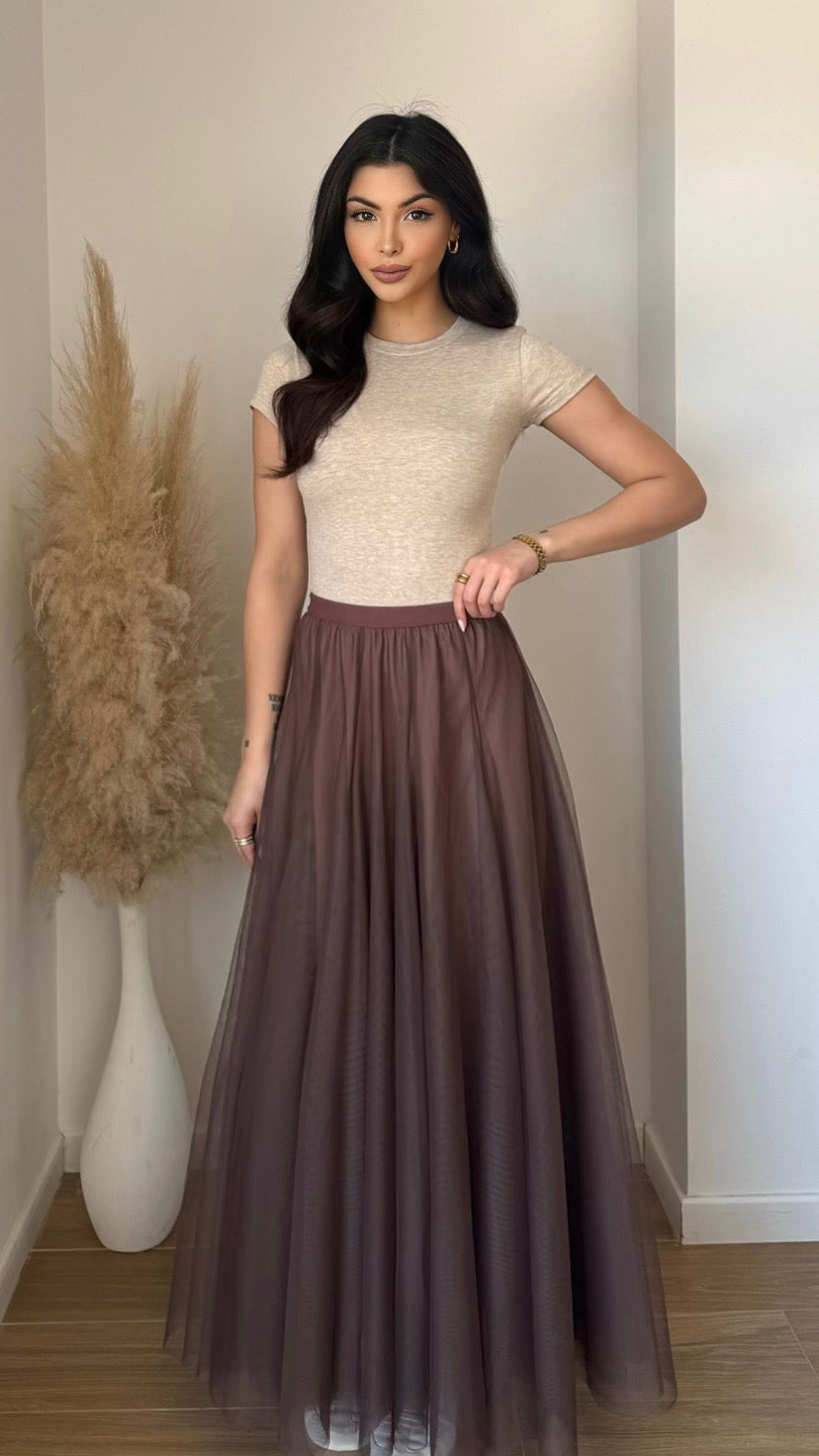 JUPE LONGUE EN TULLE