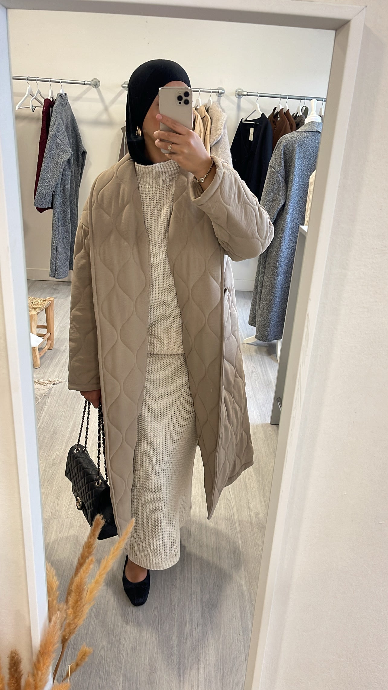 ENSEMBLE PULL OVERSIZE ET JUPE LONGUE